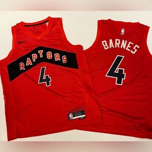 Toronto Raptors #4 Scottie Barnes Jersey Red size L and XL